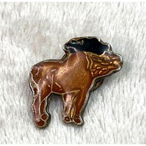 Moose Enamel Pin Brown Northwoods Wilderness Forest Animal